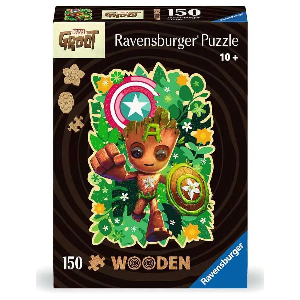 3D-puzzel van 150 stukjes Ravensburger Marvel - Wooden Groot