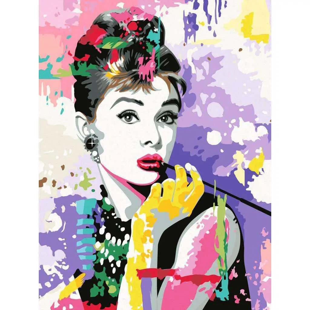 Puzzle Ravensburger Audrey Hepburn par numéros CreArt
