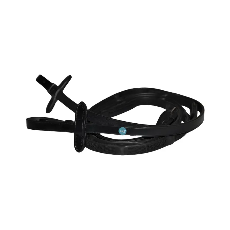 Rênes pour cheval micro picots en caoutchouc T de T