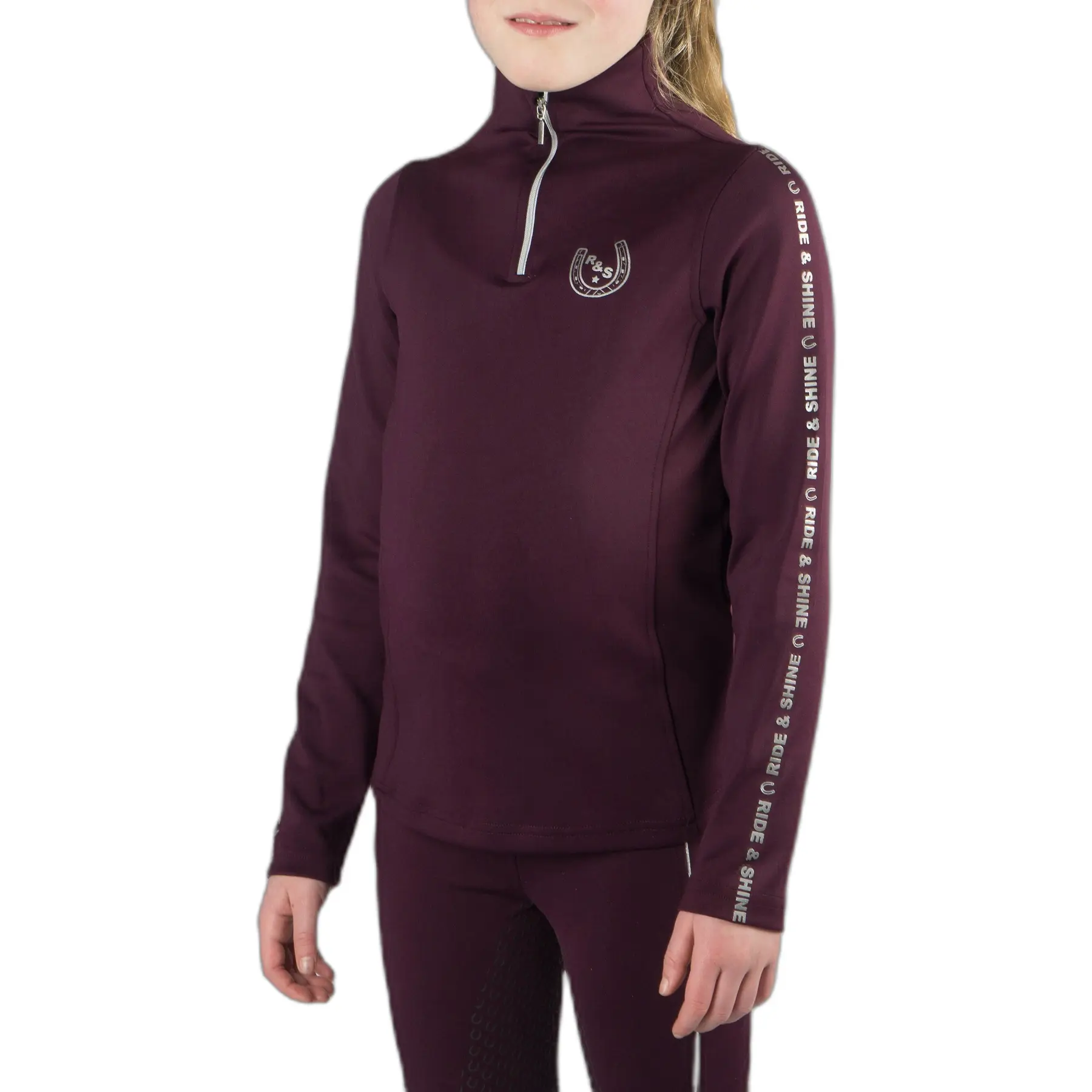 Polo technique équitation manches longues fille Red Horse Miya