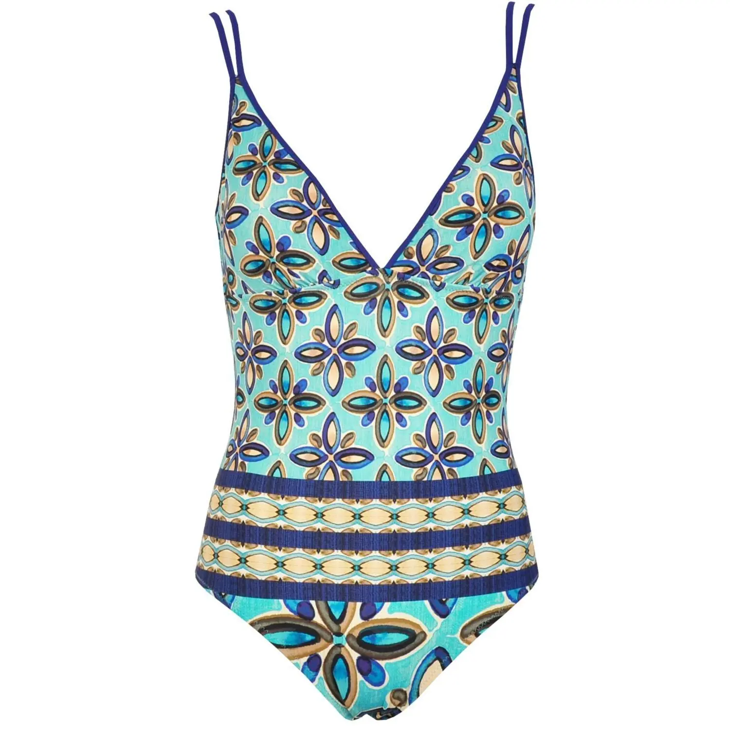 Costume da bagno intero con scollatura a V donna  Gina