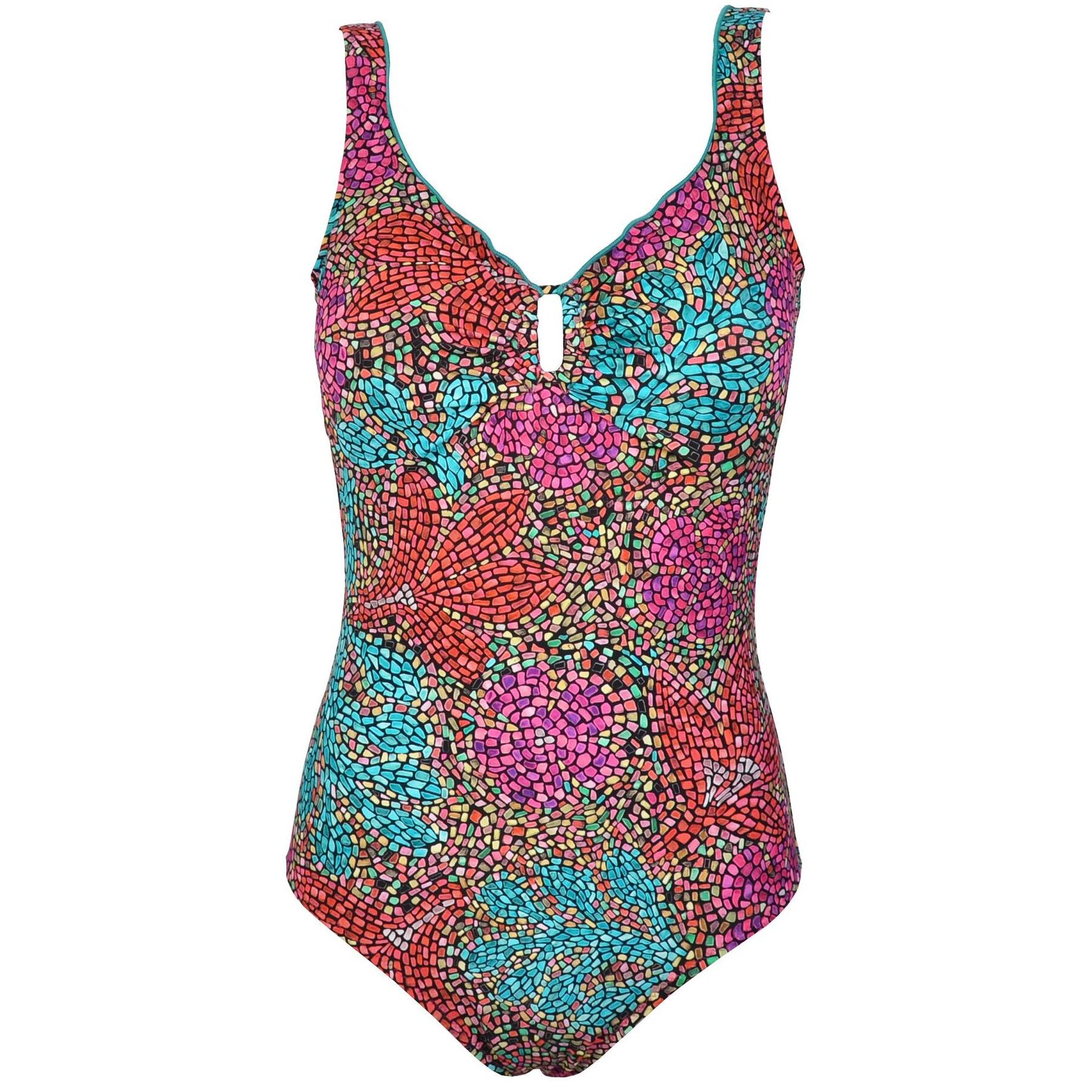 8447049101275 - Einfacher Damen-Einteiler Badeanzug Ikia Basico