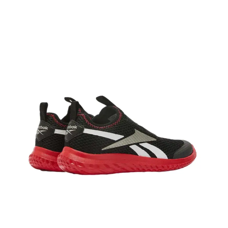 Reebok Homme Baskets enfant Rush Runner Slip-On, Noir, Taille 30