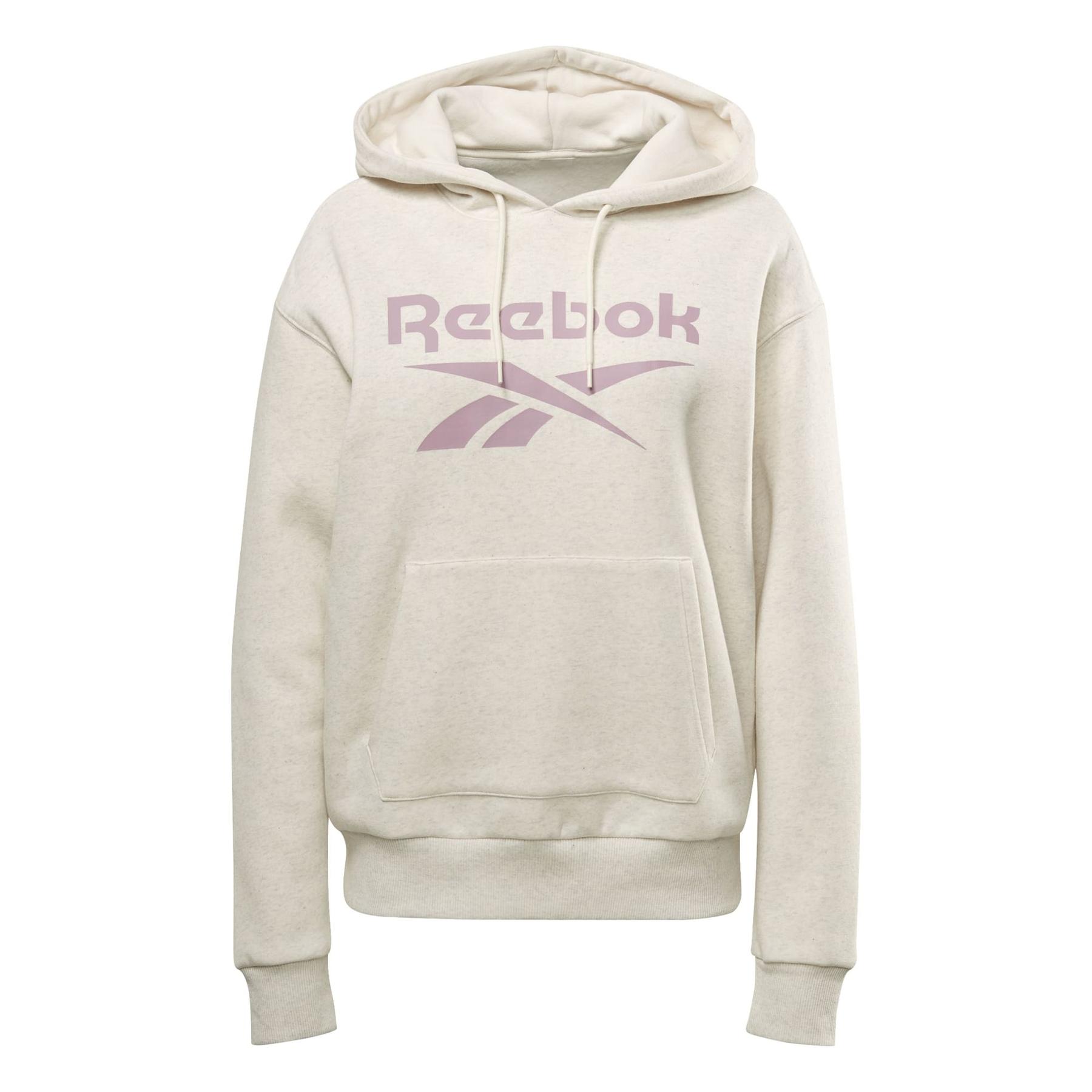 Felpa da donna in pile con zip e logo Reebok Identity