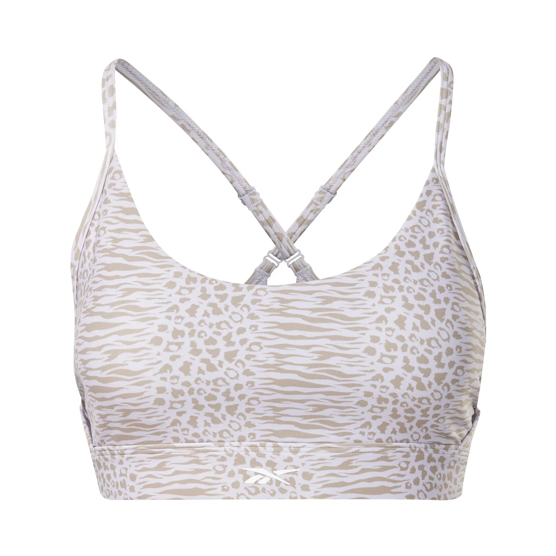 Brassière à imprimé safari moderne Damen Reebok Lux Strappy Sports