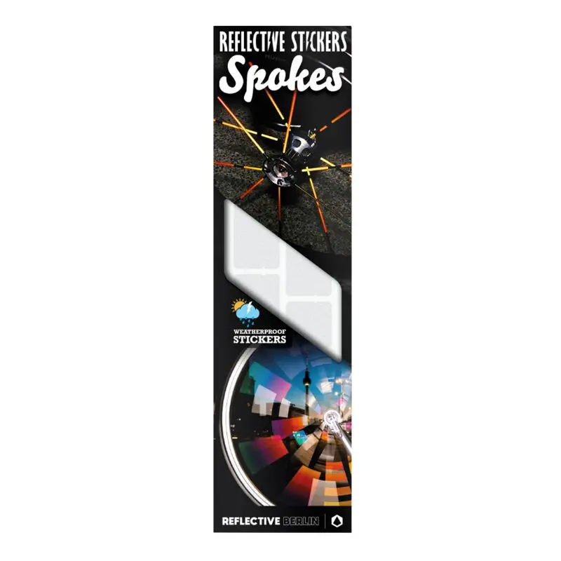Velo Store - UK Pack of 30 reflective bicycle wheel stickers Reflective Berlin | Extra 10% off with Subscription, Postage £16.79 to UK Fedex.