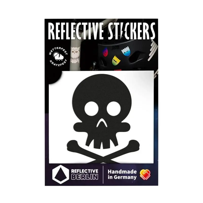 Velo Store - UK Reflective stickers Reflective Berlin Tête de mort | Extra 10% off with Subscription, Postage £16.79 to UK Fedex.