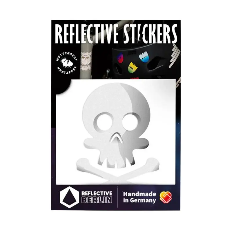 Velo Store - UK Reflective stickers Reflective Berlin Tête de mort | Extra 10% off with Subscription, Postage £16.79 to UK Fedex.