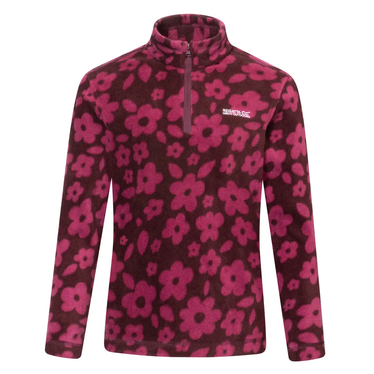 Regatta Unisex Kids Rose Children's 1/2 Zip Fleece Hot Shot Ii