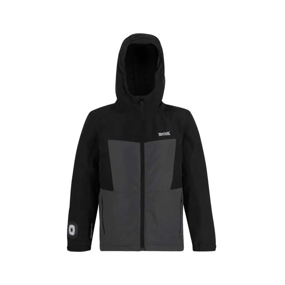 Regatta Unisex Kids Noir Waterproof Jacket For Children Beamz