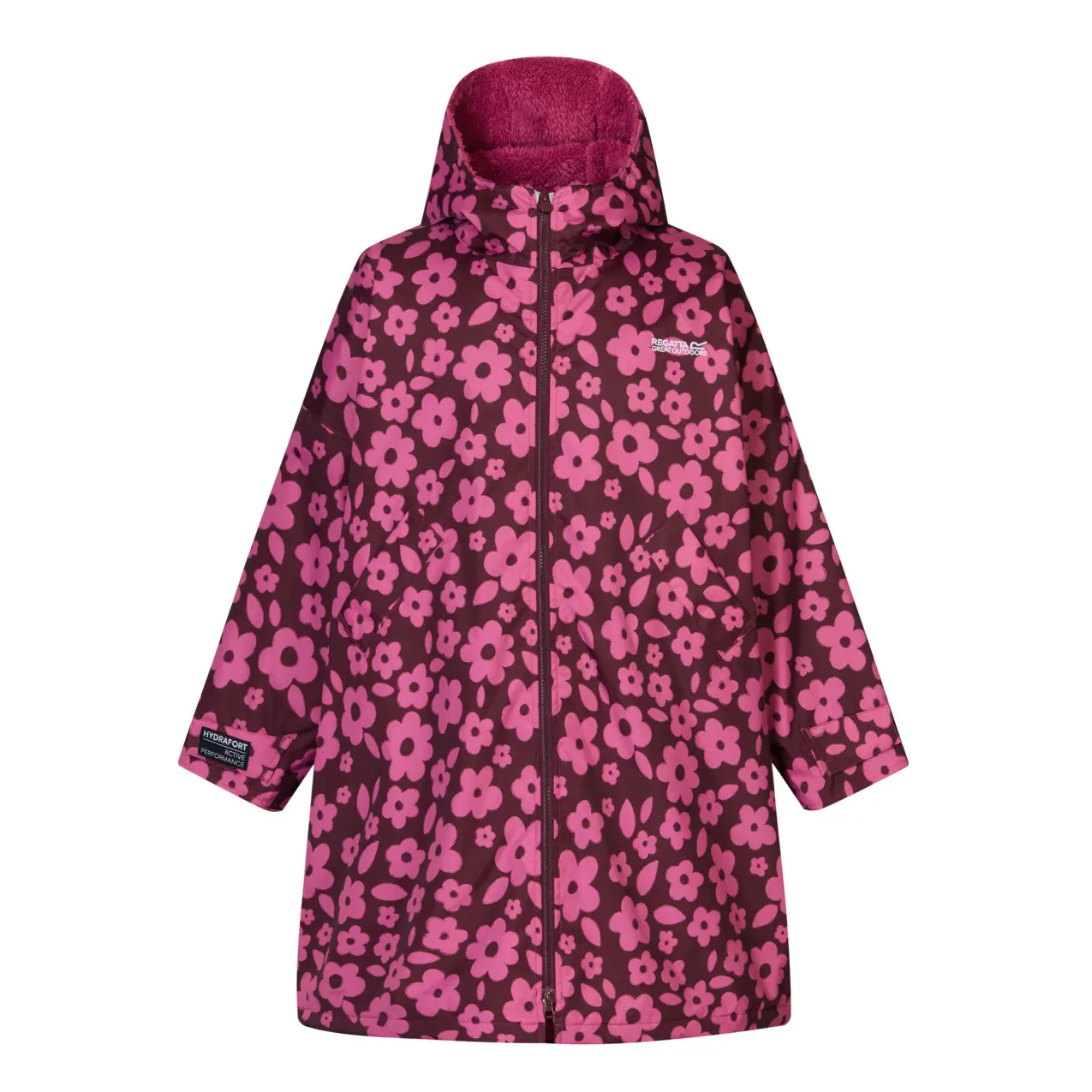 Regatta Unisex Kids Rose Waterproof Jacket For Children Changing