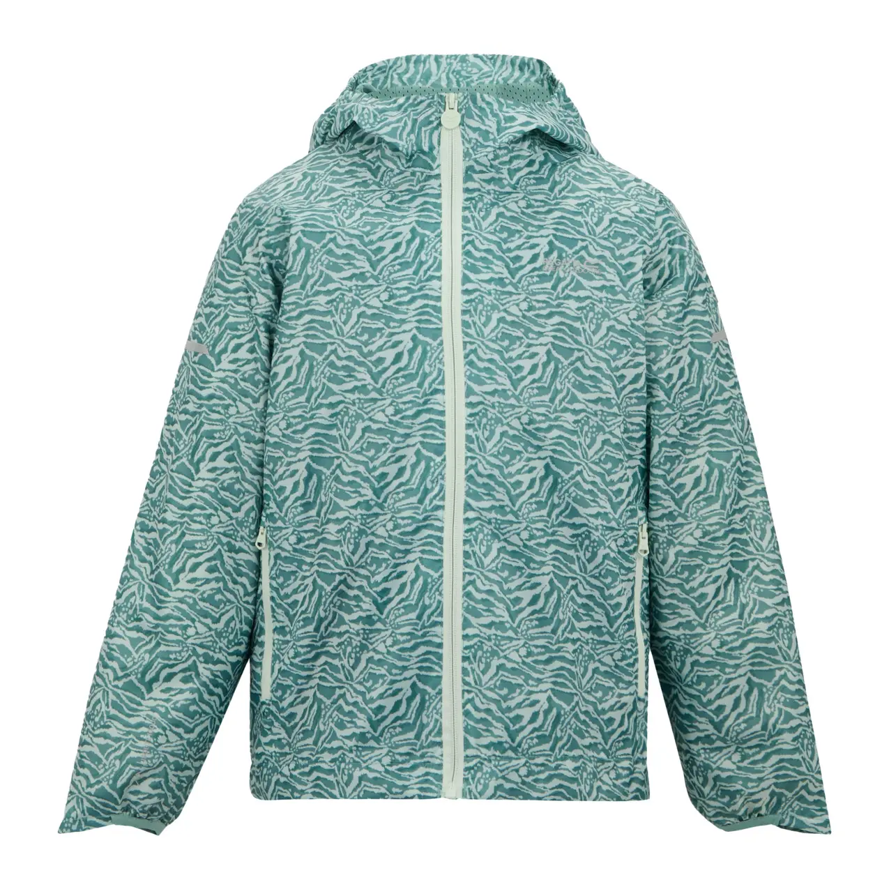 Regatta Unisex Kids Bleu Waterproof Jacket For Children Lever Ii Printed