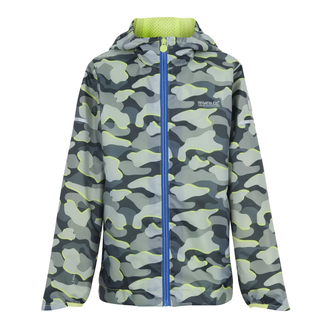 Regatta Unisex Kids Gris Waterproof Jacket For Children Lever Ii Printed