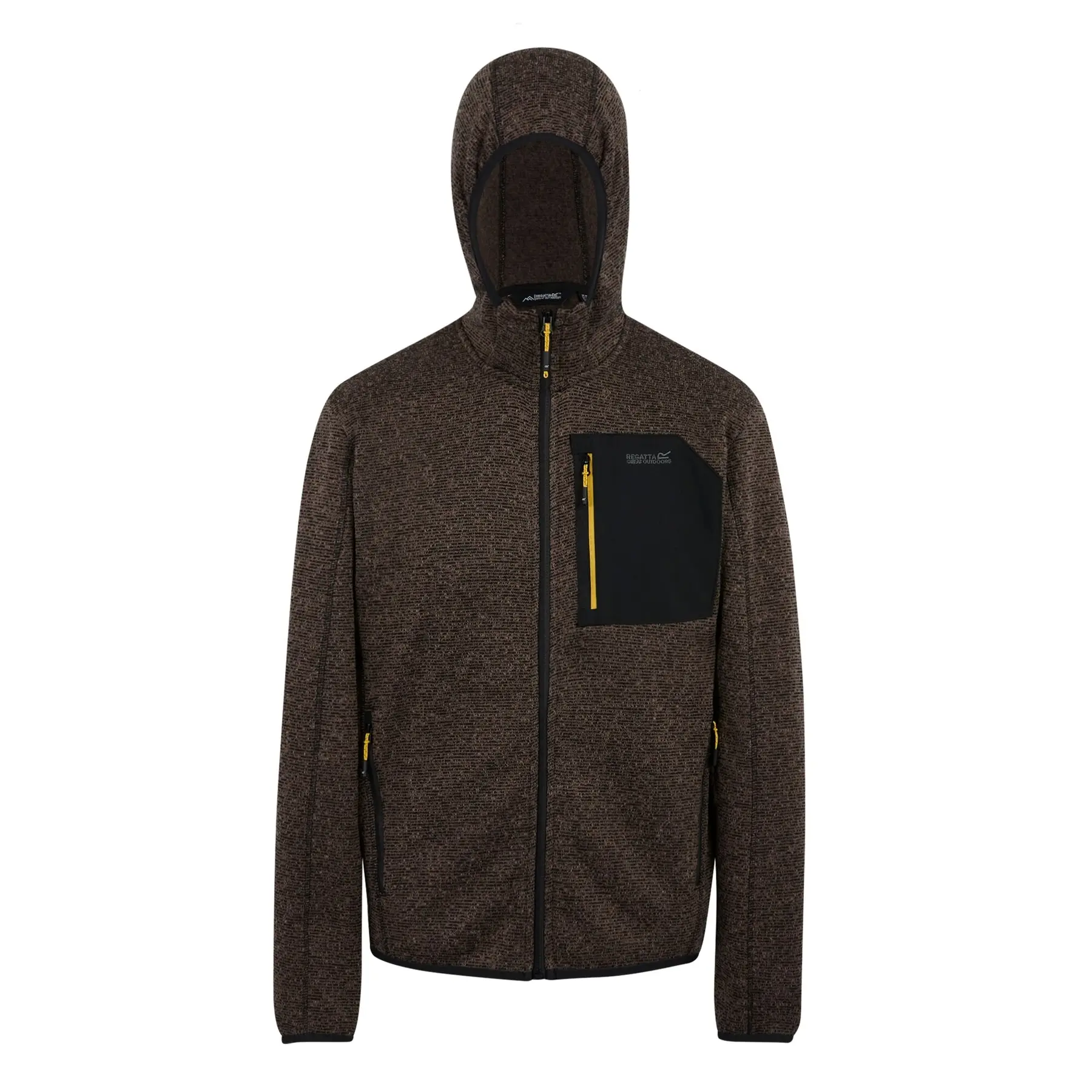 Regatta Men's Marron Hooded Zipped Fleece Newhill