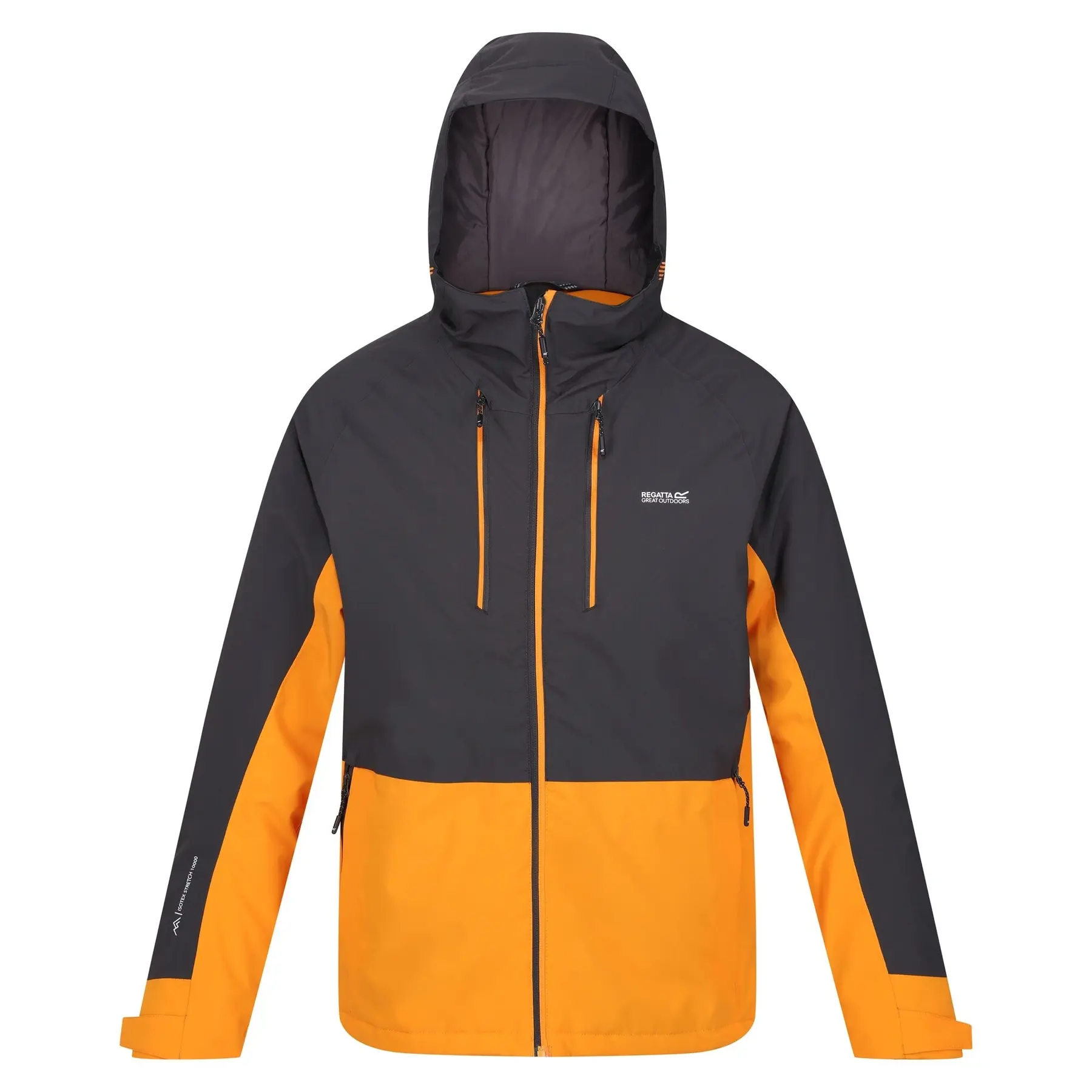 Regatta Men's Gris Hooded Waterproof Jacket Highton Stretch Iii