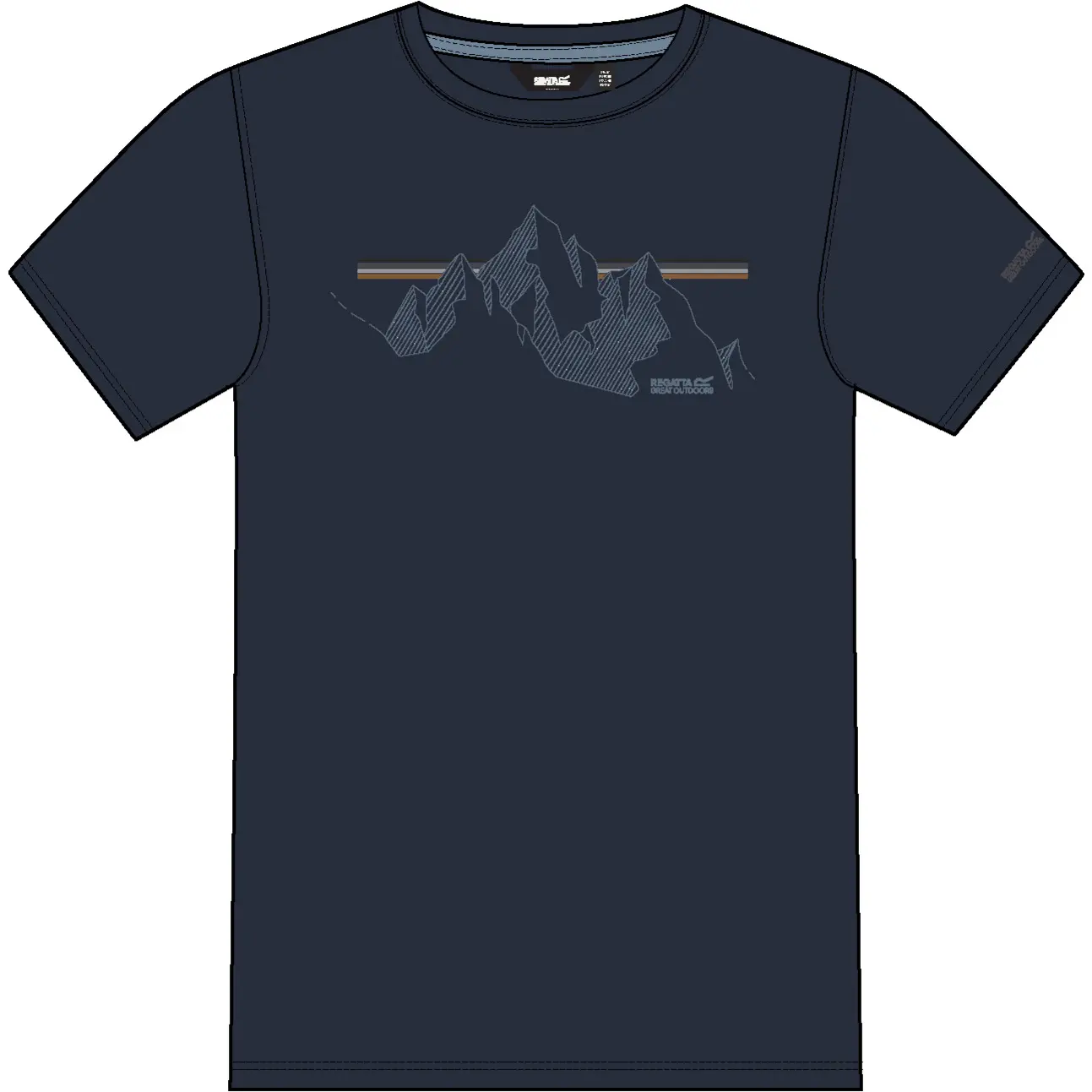 Regatta Men's Bleu T-Shirt Cline Ix