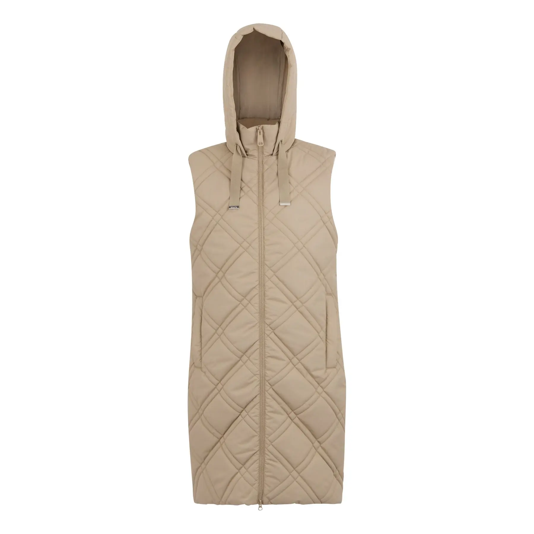 Women's long hooded sleeveless puffer jacket Regatta Rurietta