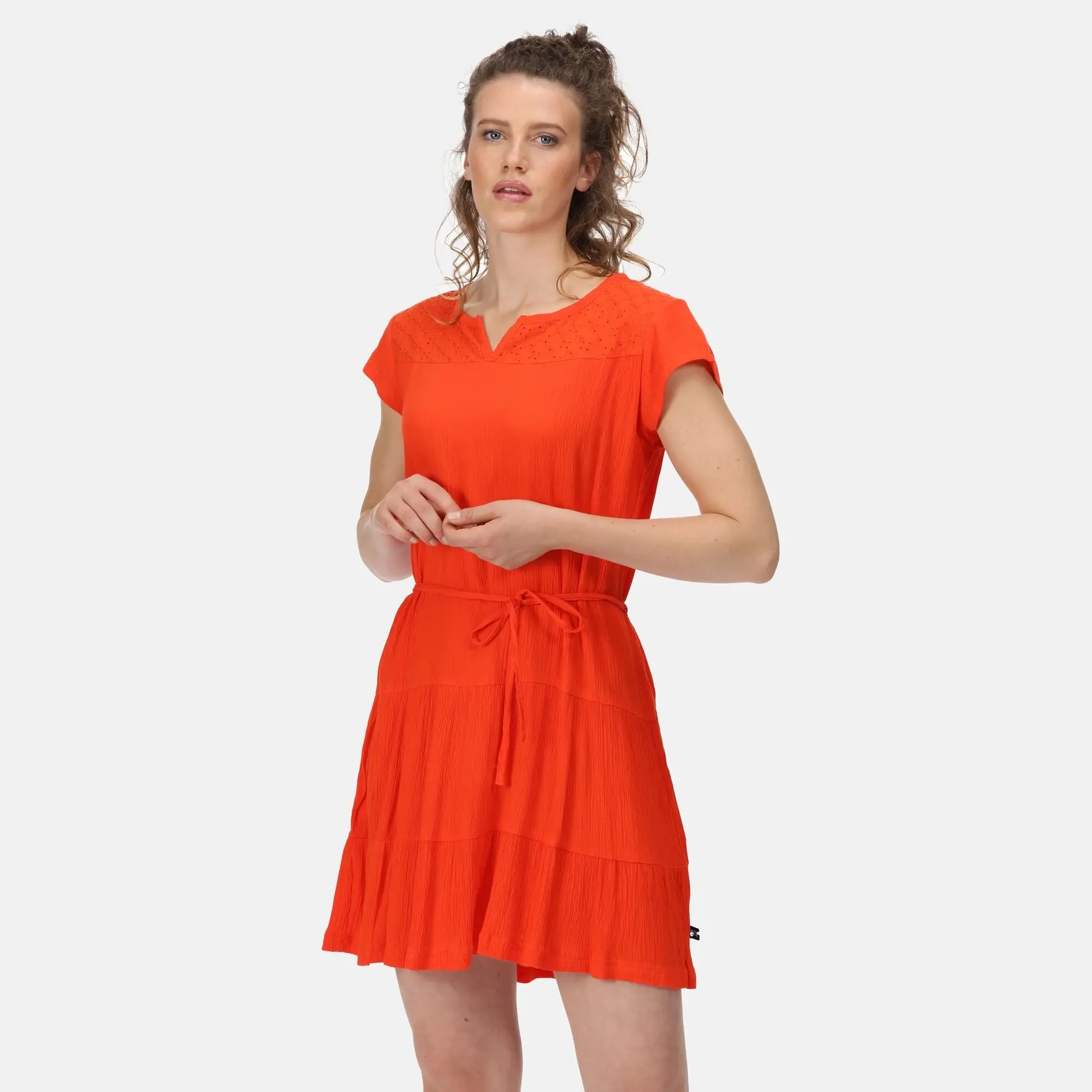 Regatta Abito Estivo Donna Orla II - Cotone Coolweave Con Tasche - Stampa Total Look