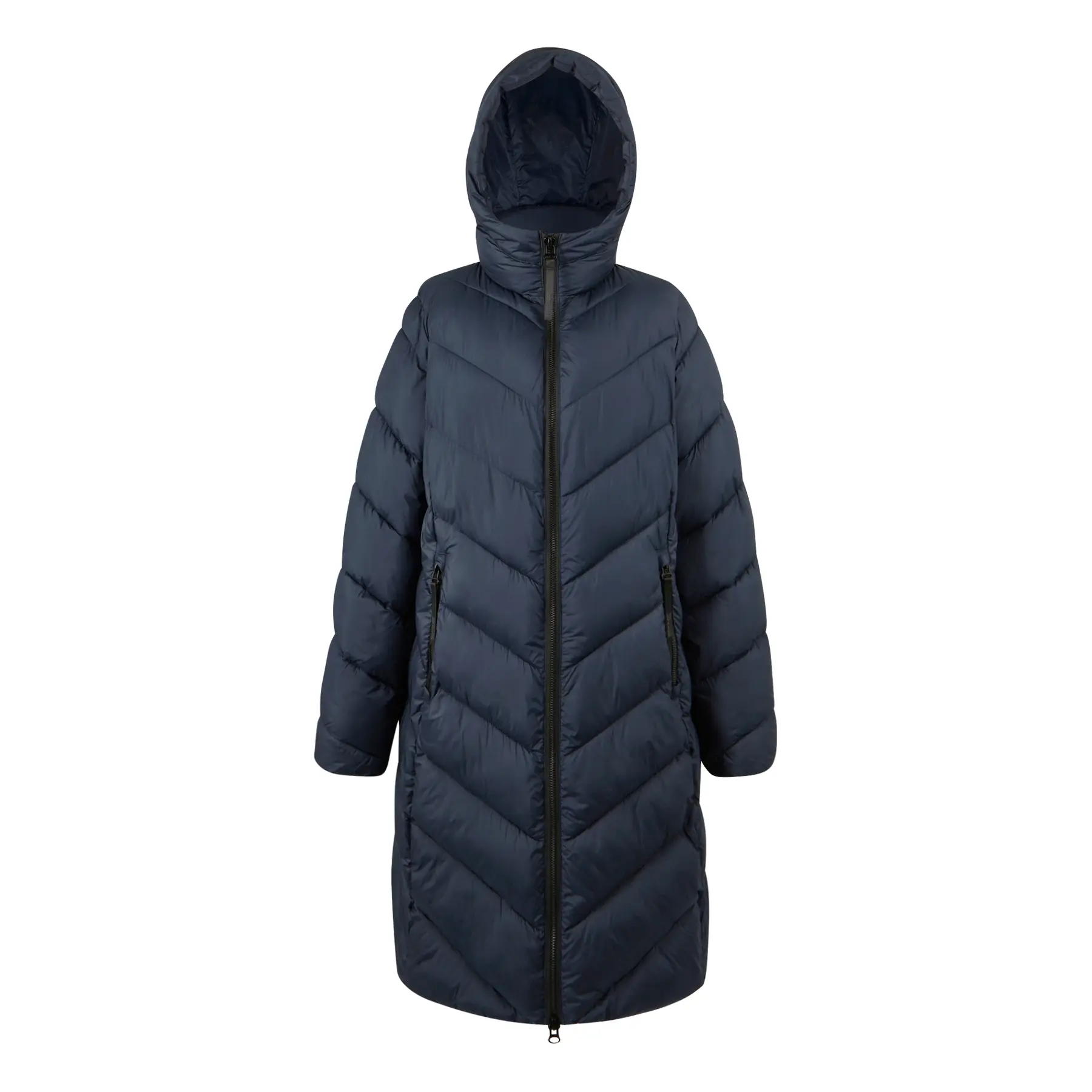 Regatta Women's Bleu Long Hooded Down Jacket Anita