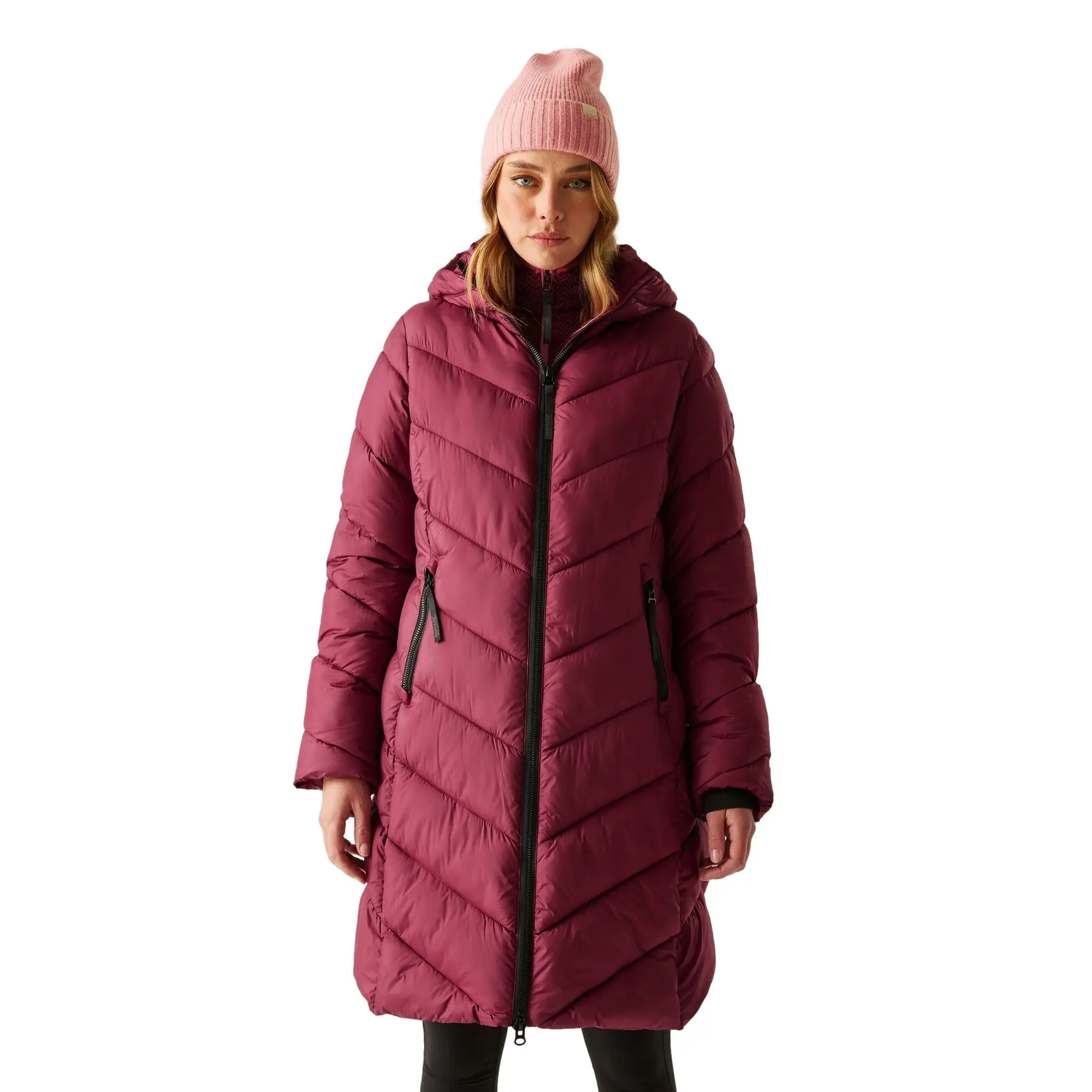 Regatta Women's Rouge Long Hooded Down Jacket Anita