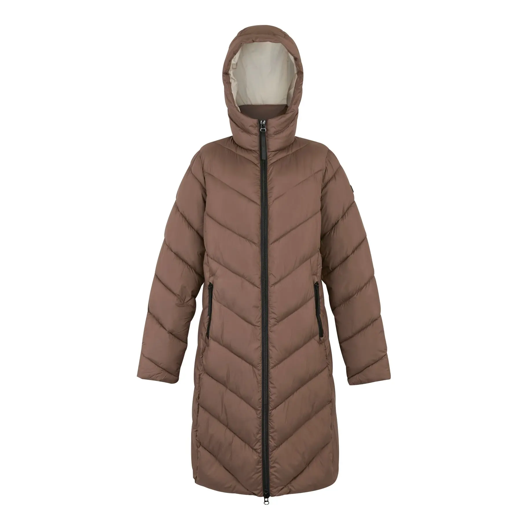 Regatta Women's Marron Long Hooded Down Jacket Anita