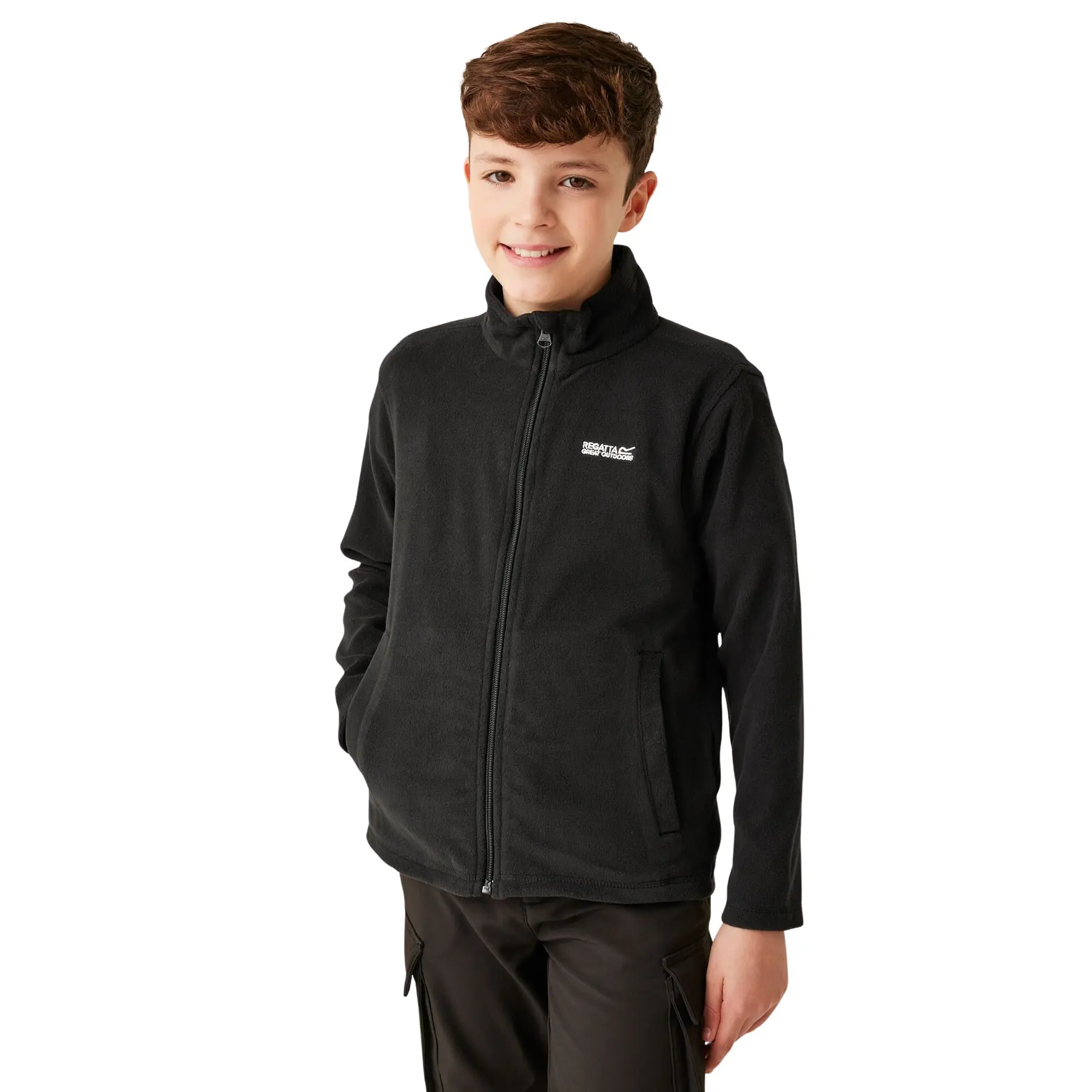Regatta Unisex Kids Noir Children's Zipped Fleece King Ii