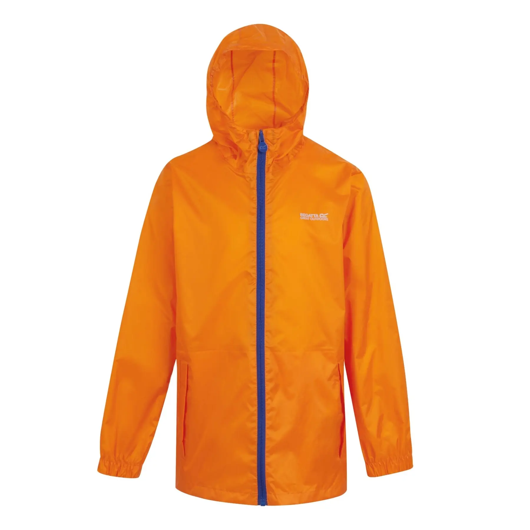 Regatta Unisex Kids Orange Waterproof Jacket For Children Pack It