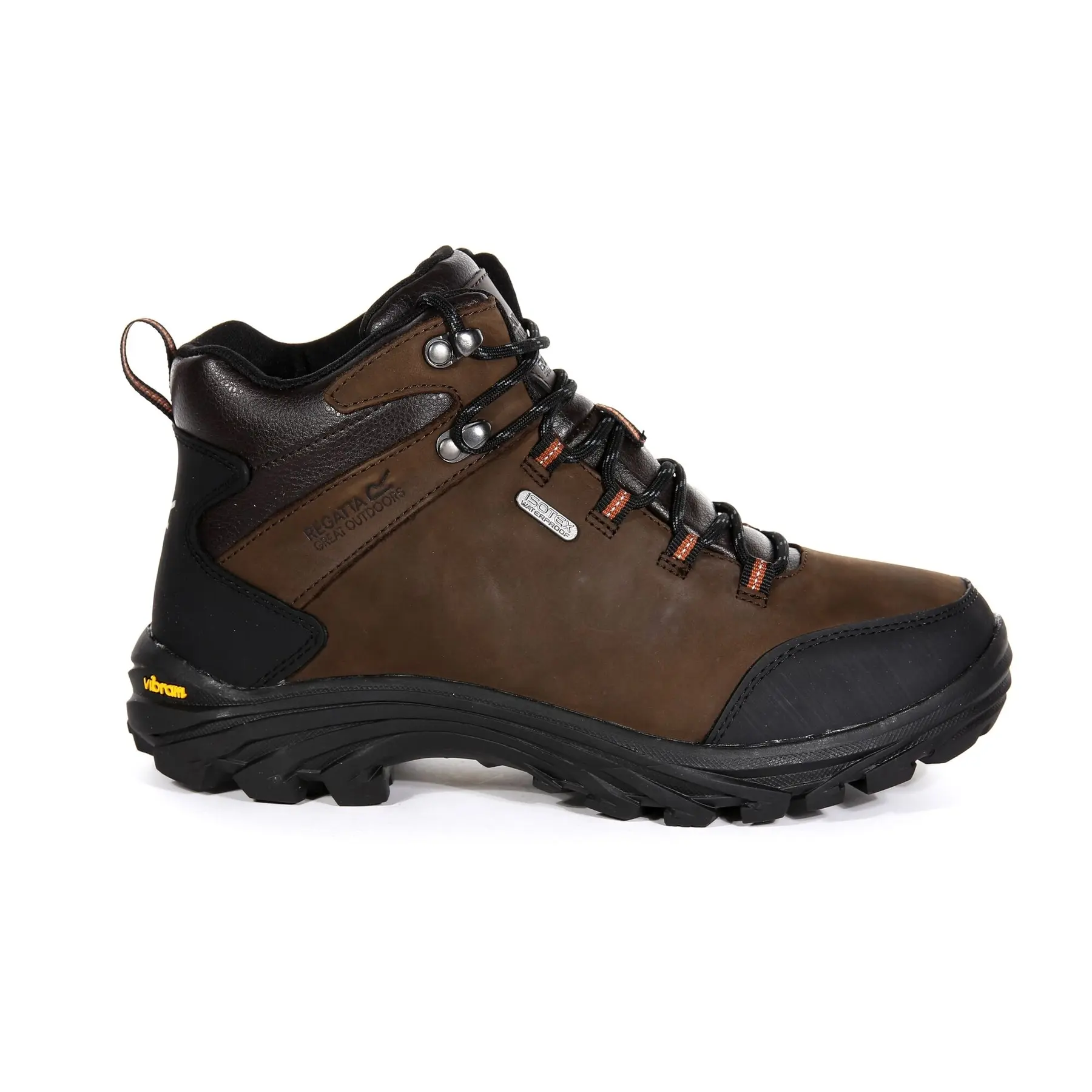 Regatta Men's Marron Waterproof Leather Hiking Shoes Burrell