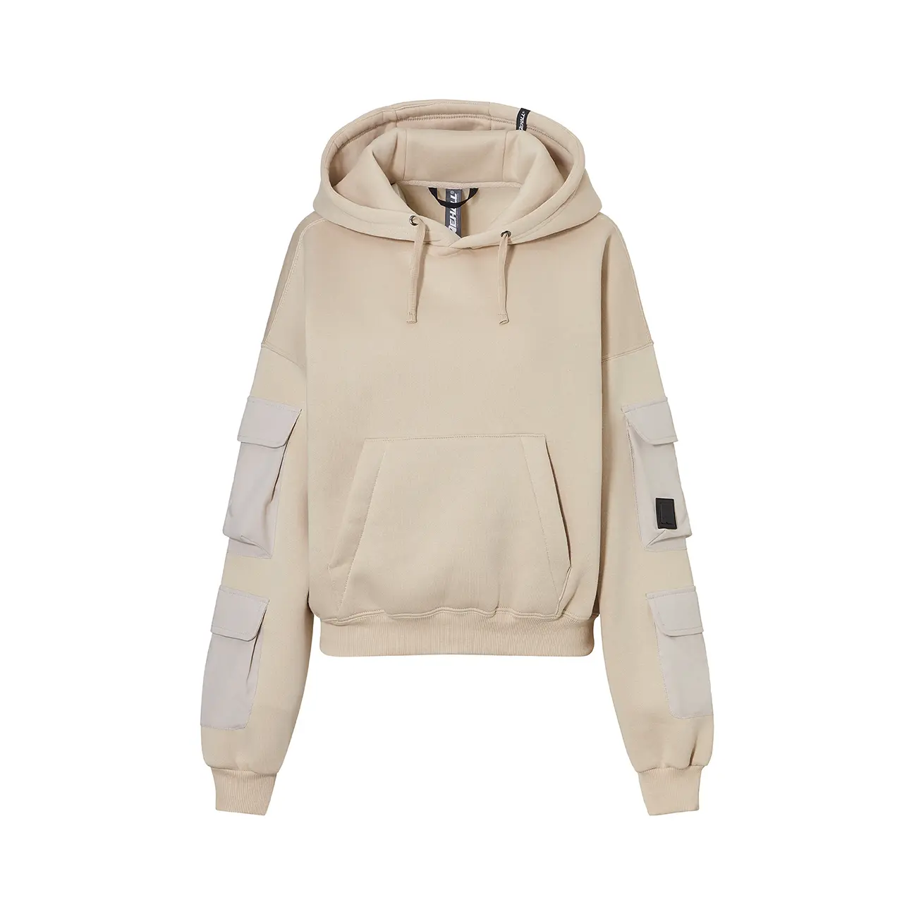 Rehall Women's Beige Hooded Sweatshirt Cargi-R