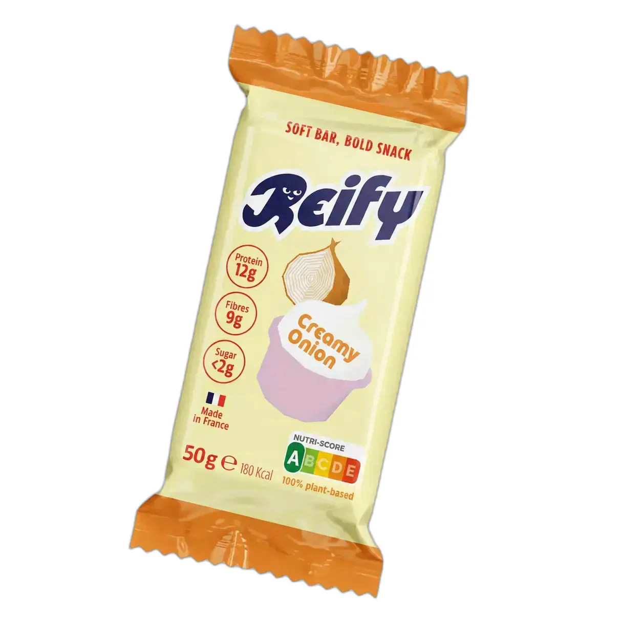 Salzige Proteinriegel Reify saveur Creamy Onion