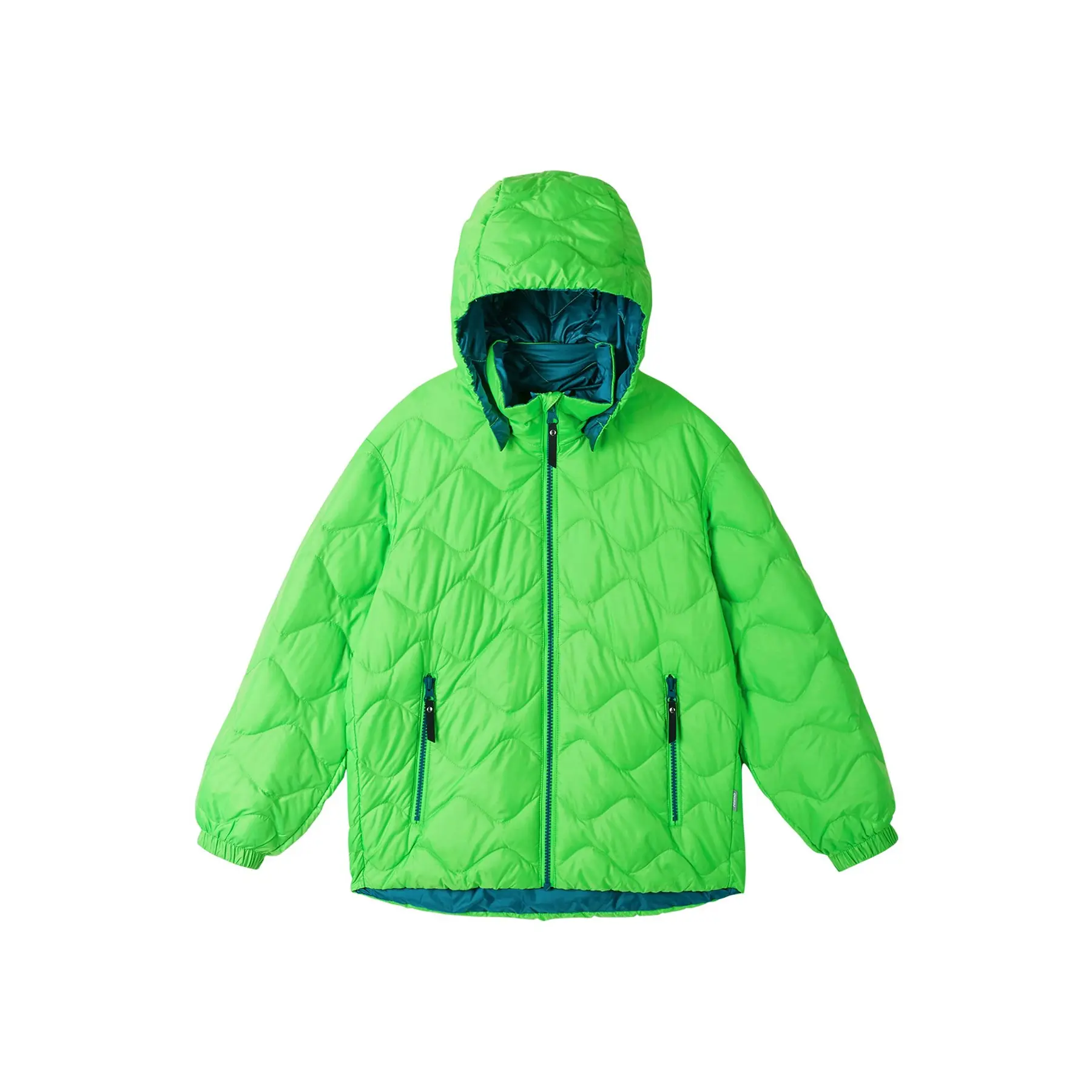 6438429776543 - - Daunen-Steppjacke FOSSILA in neon green Gr140