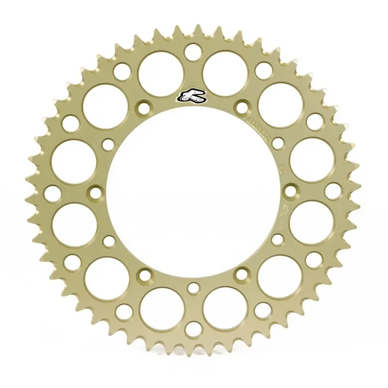 Couronne moto ultra-light anti-modder anodisé dur Renthal Fantic XX 125 520
