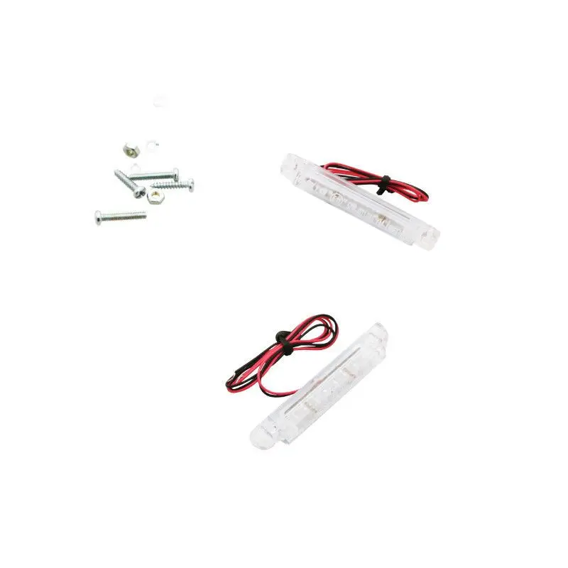 Clignotants Replay Barette transparent 8 LED orange