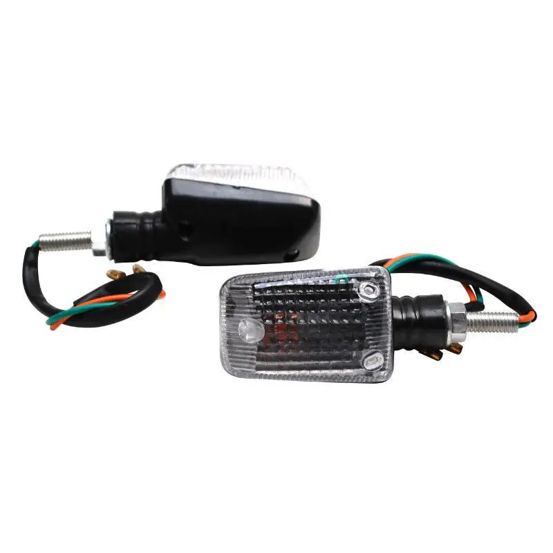 Paar Mini Rechthoekige Richtingaanwijzers Met Gloeilamp Replay Universel-image