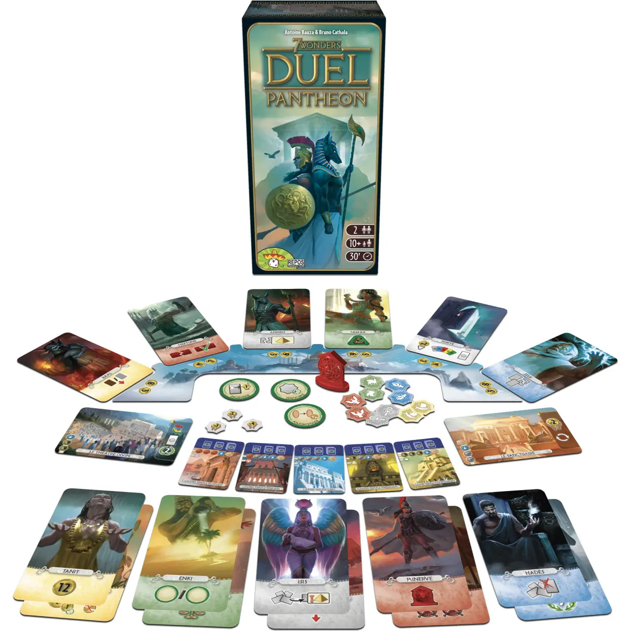 5425016920992 - Gesellschaftsspiele 7 Wonders Duel  Panthéon