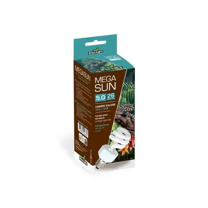 Comparer les prix de Ampoule Reptiles Planet Megasun 5.0 26 W