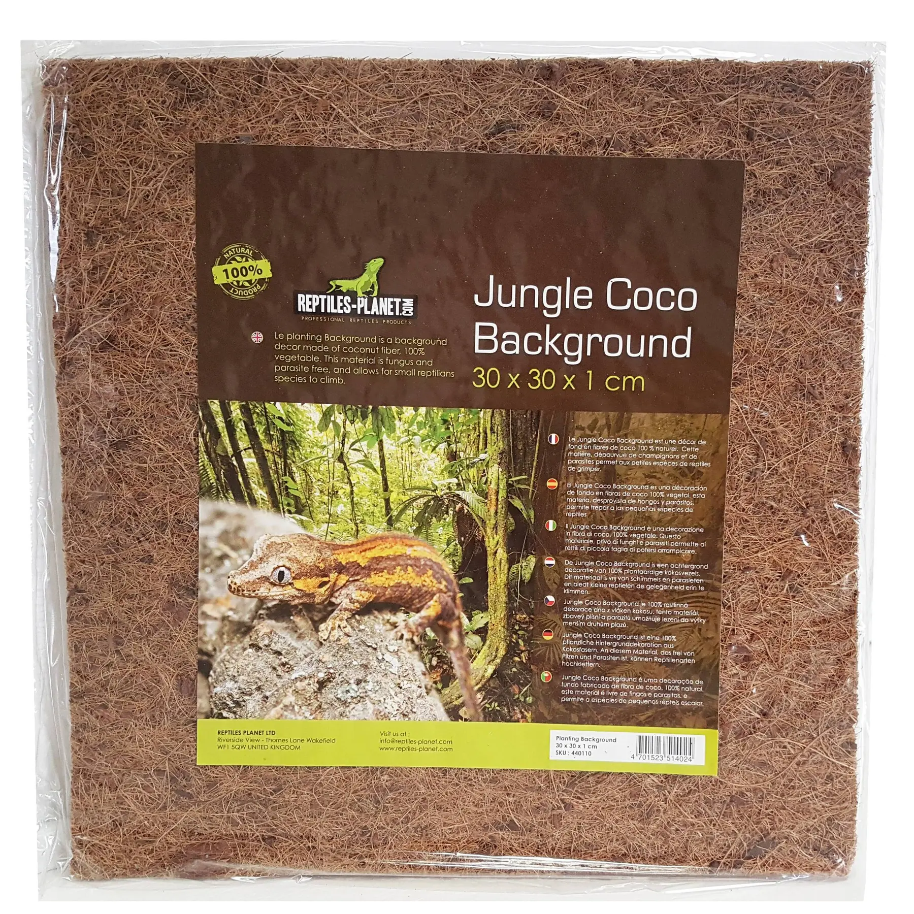 Meilleurs prix pour Accessoire de terrarium Reptiles Planet Jungle Coco Background