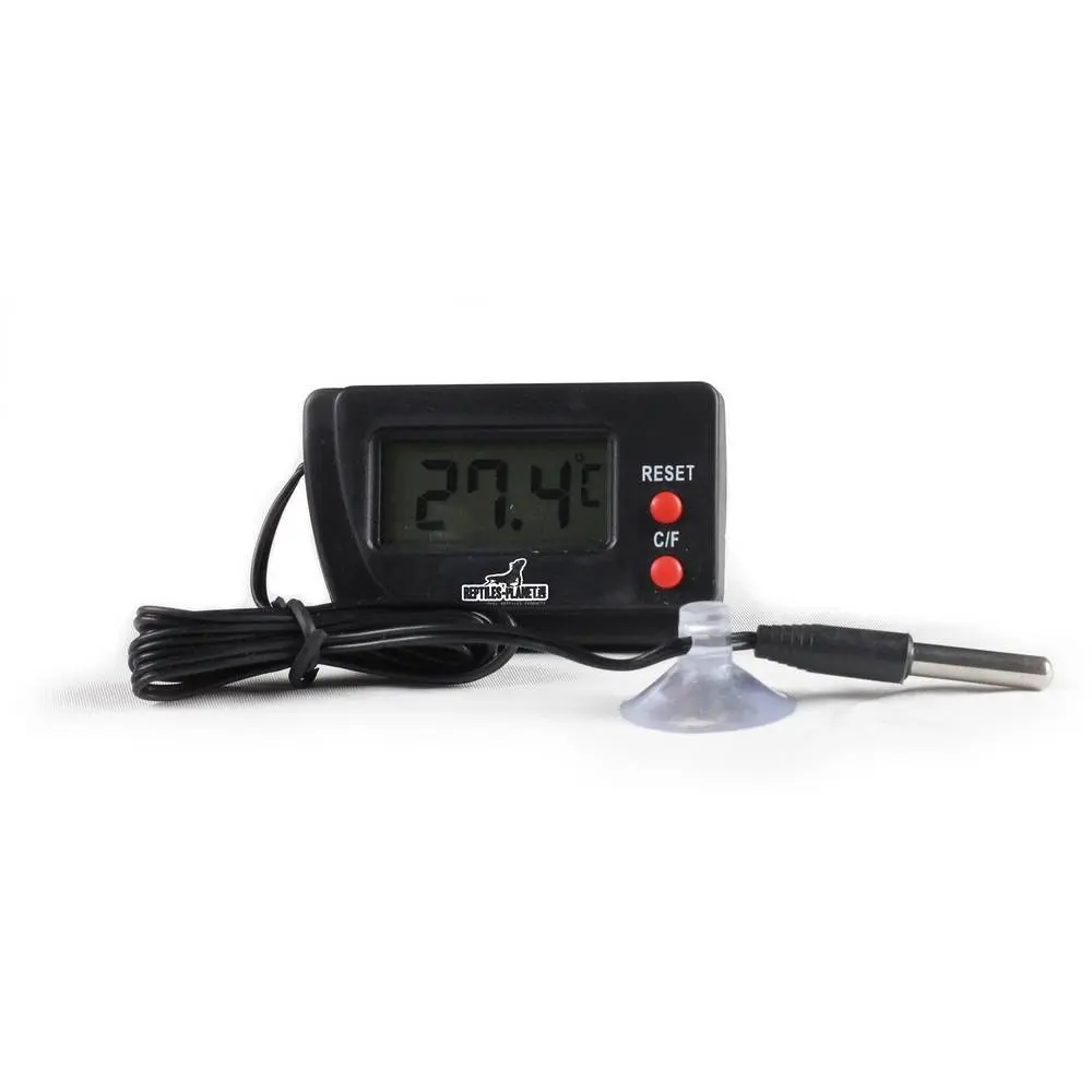 Reptiles Planet Noir Mini Thermometer