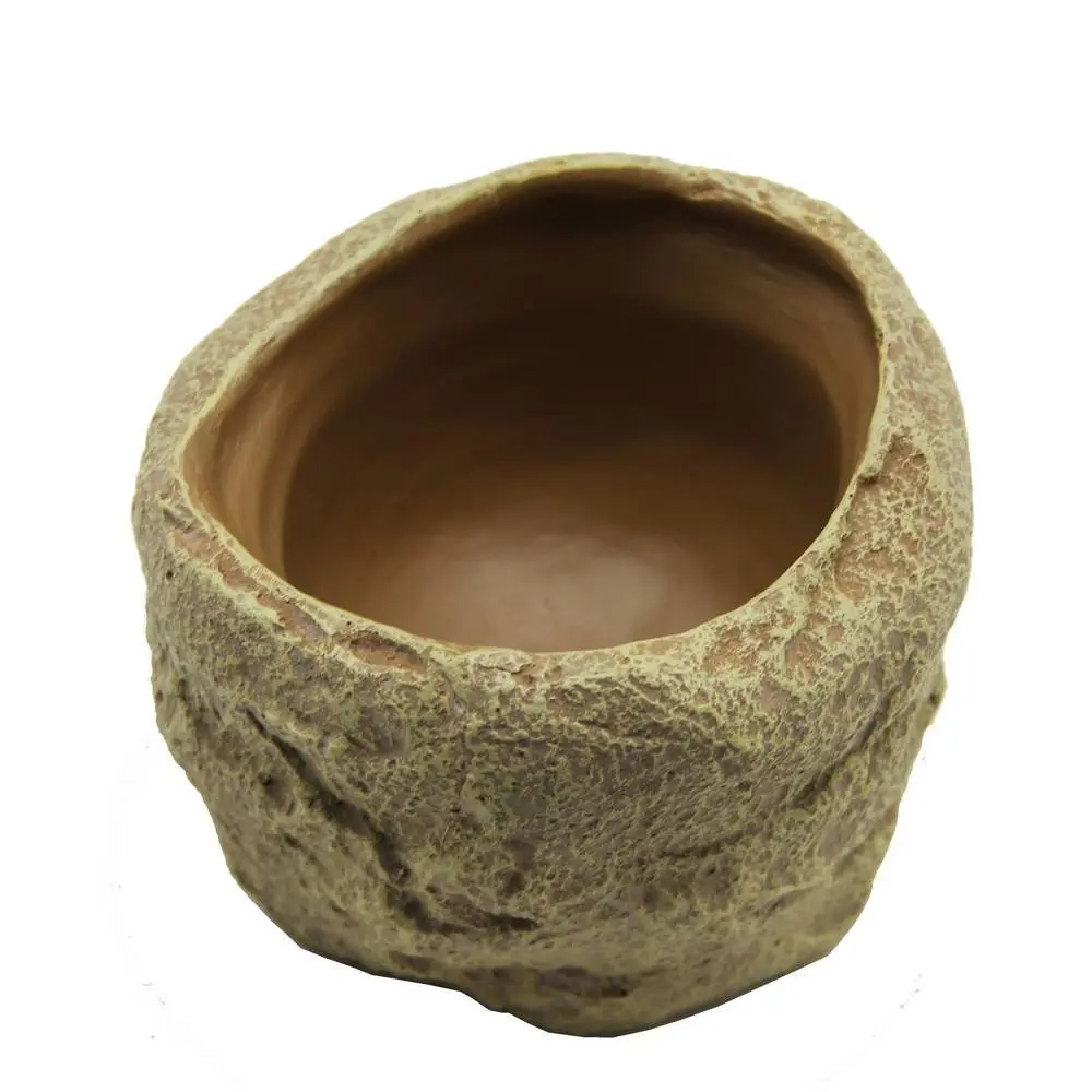 Reptiles Planet Beige Reptile Feeder Repti Dish Deep