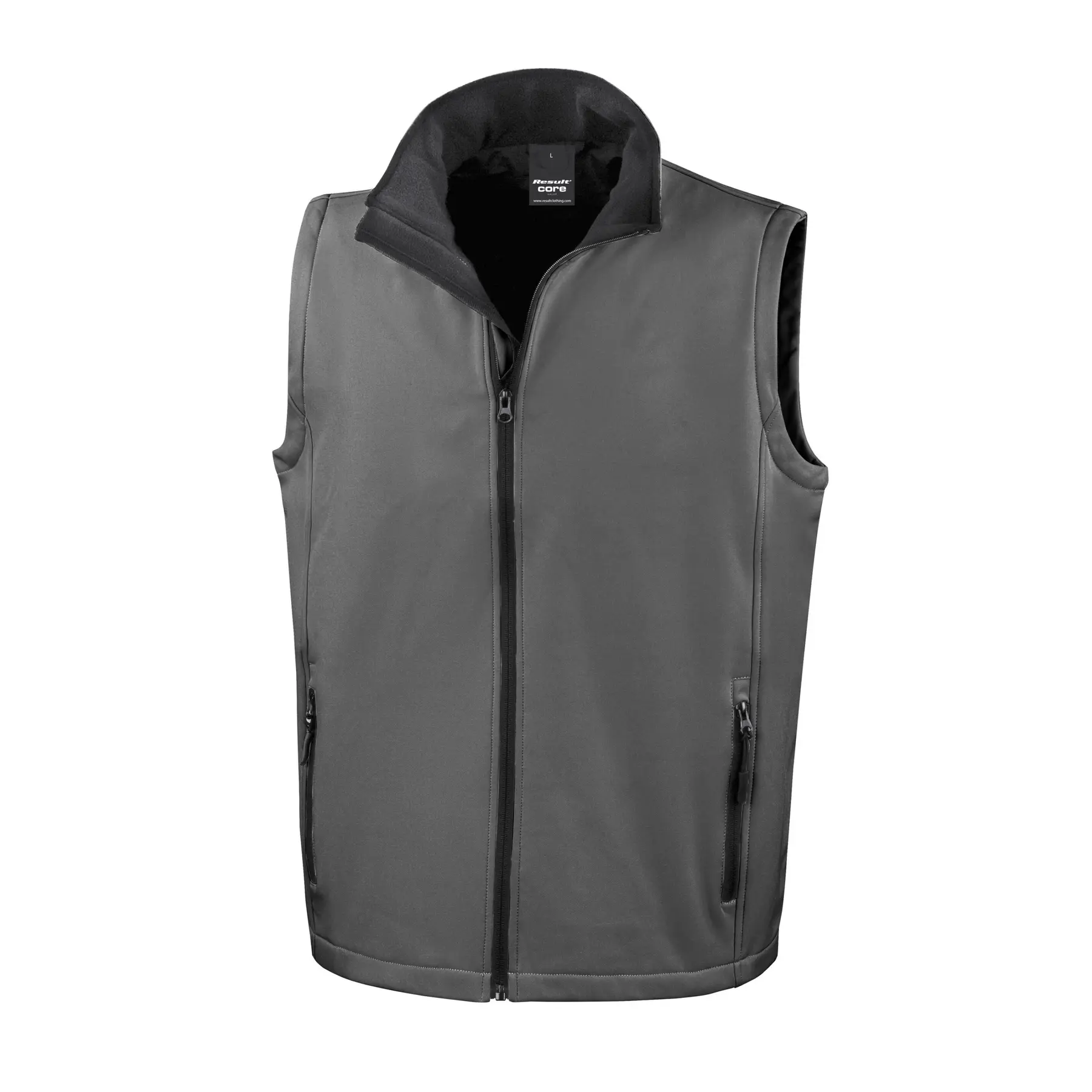 Bedruckbare ärmellose Jacke Result Softshell