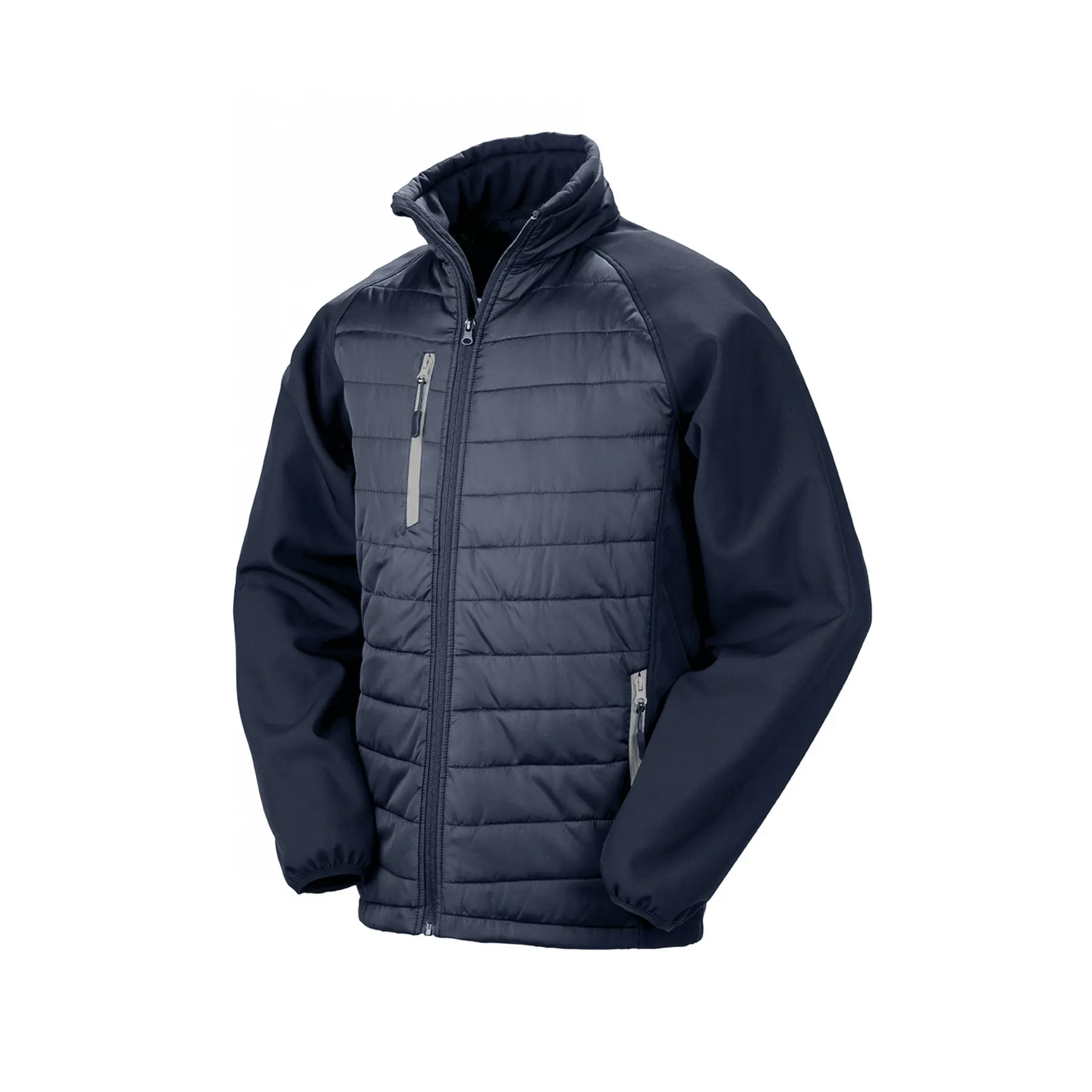 Recycelte Daunenjacke Result Softshell Black Compass Softshell