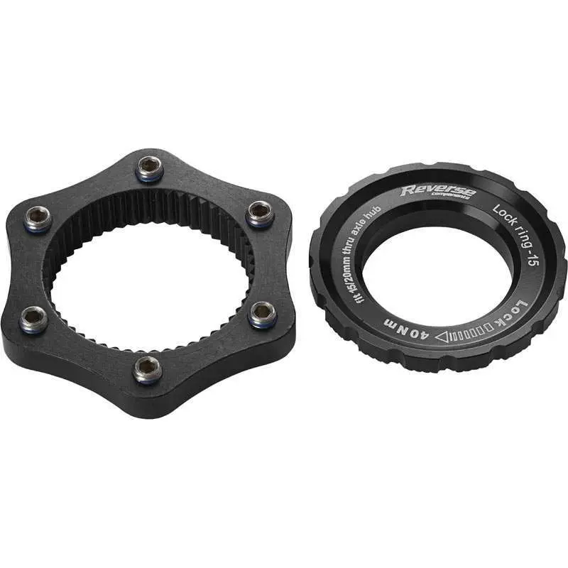 Reverse Center Lock Adapter schrijfremadapters zwart