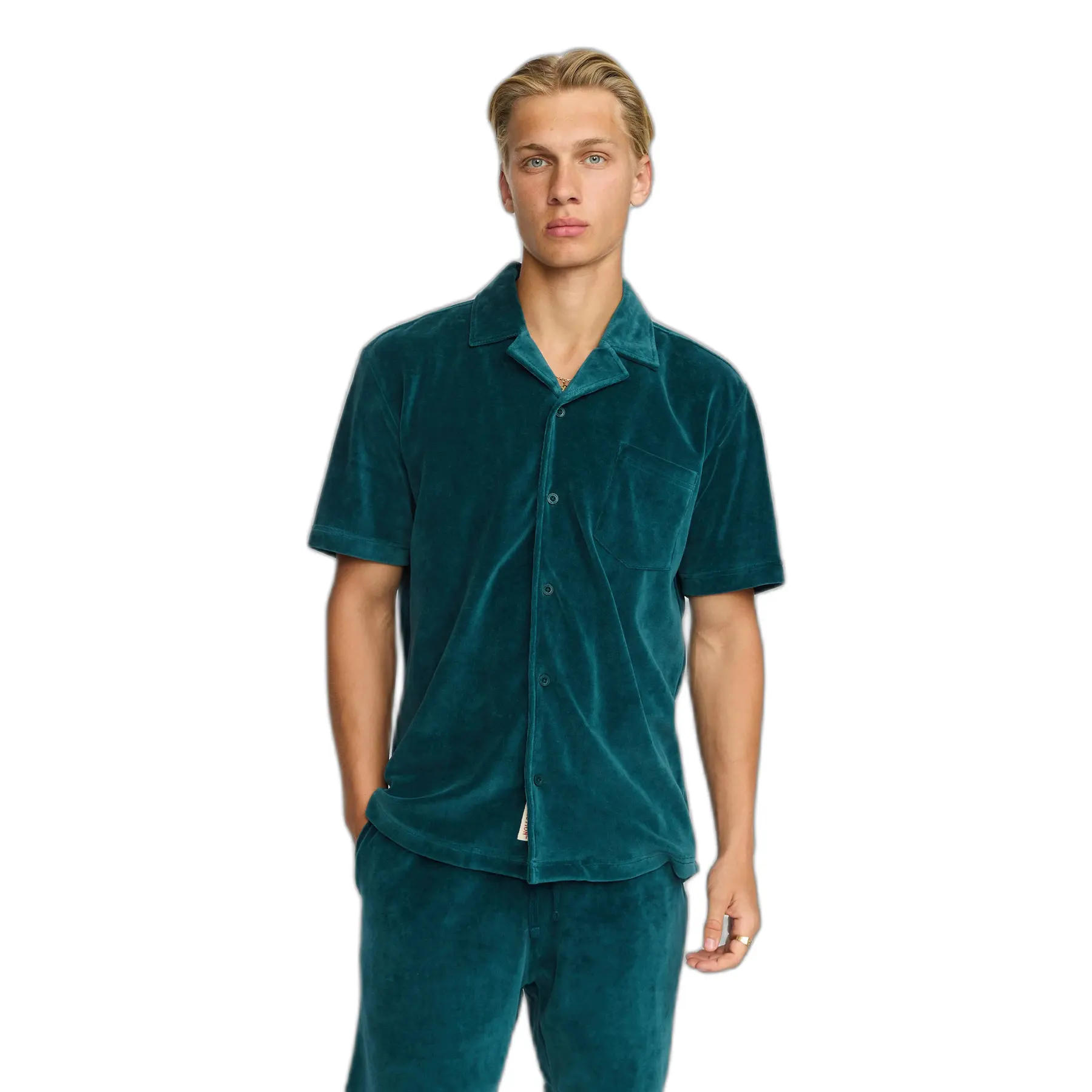 Chemise cubane in velluto