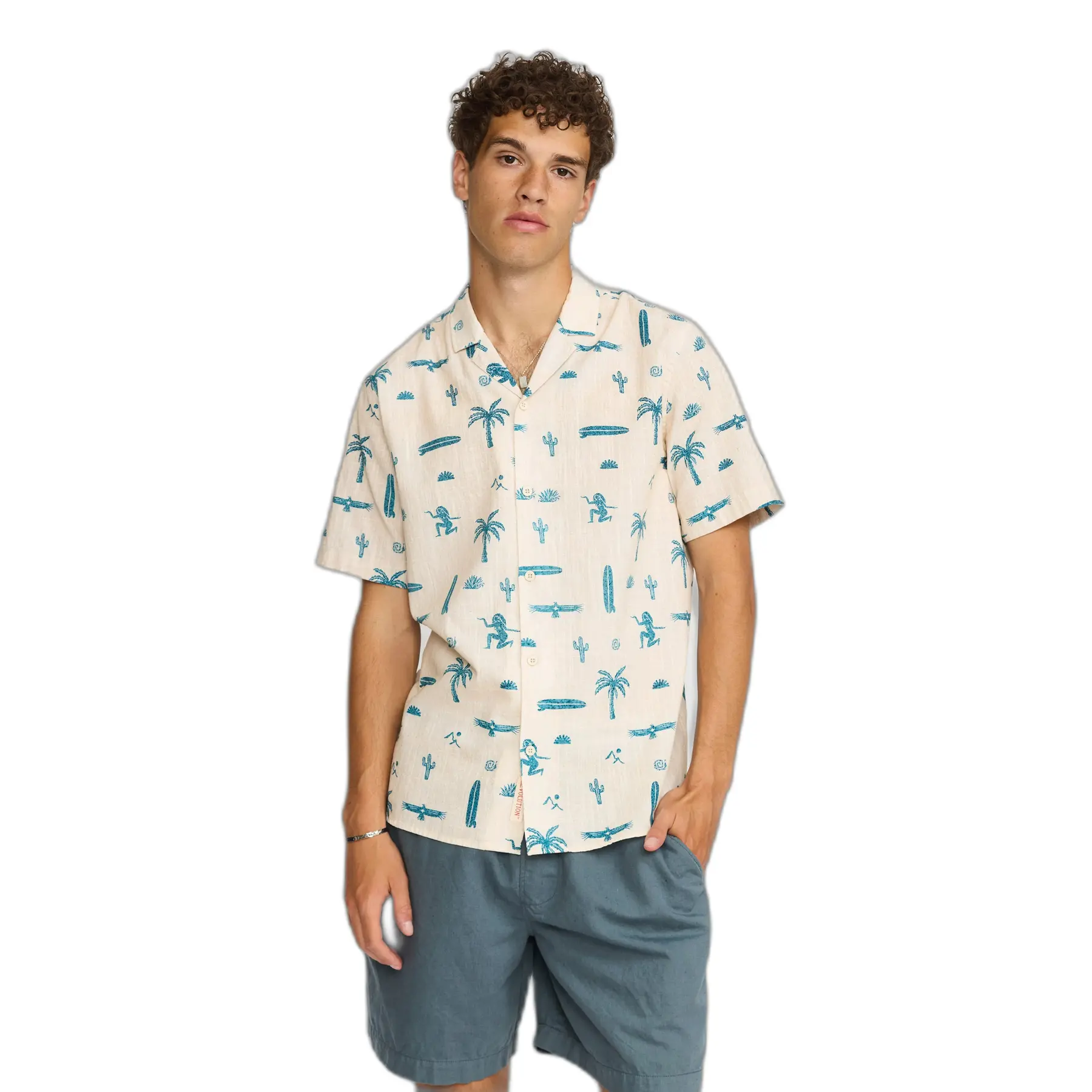 Camicetta cubana a maniche corte