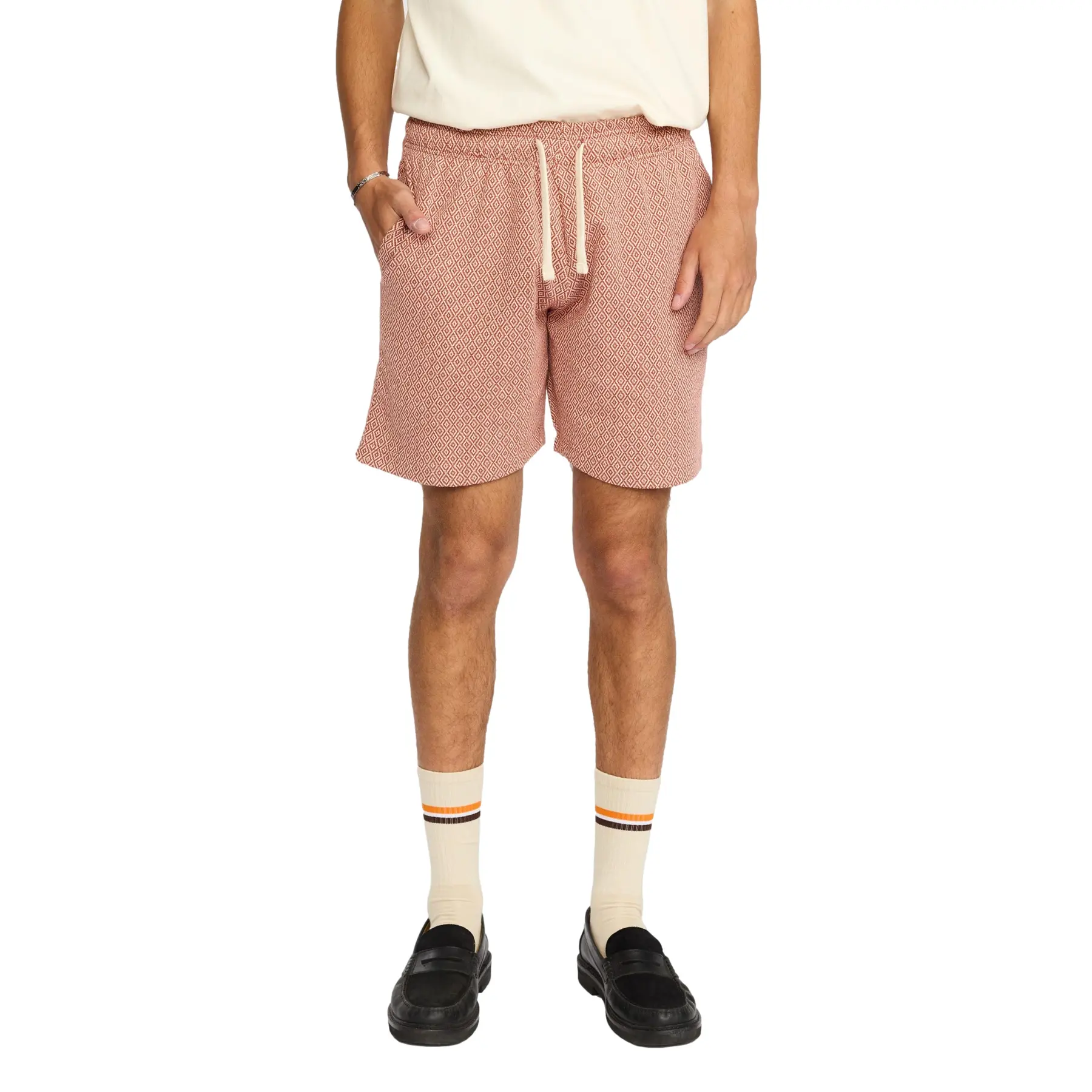 Pantaloni corti con cordoncino  Jaquard