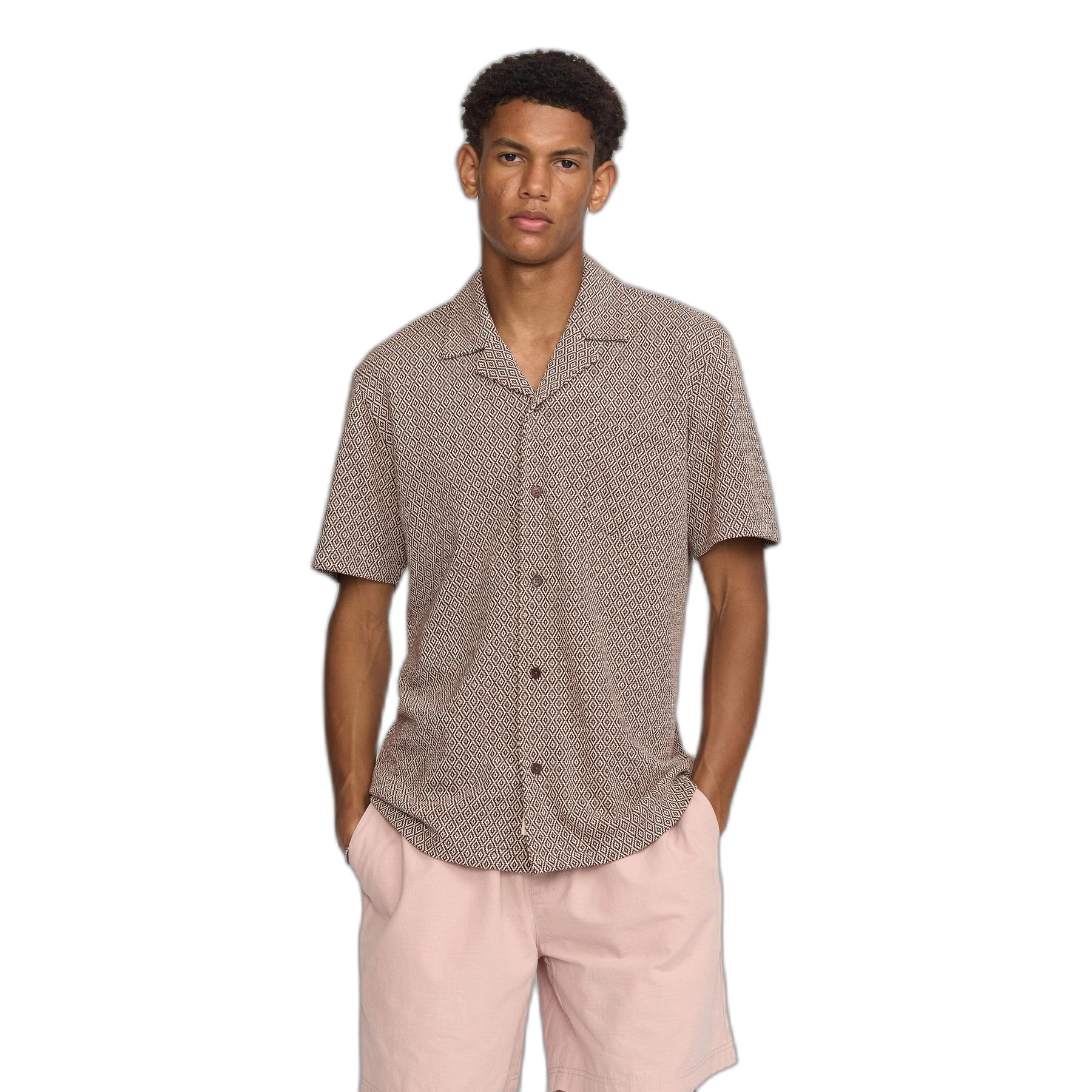 Camicia cubana in jacquard