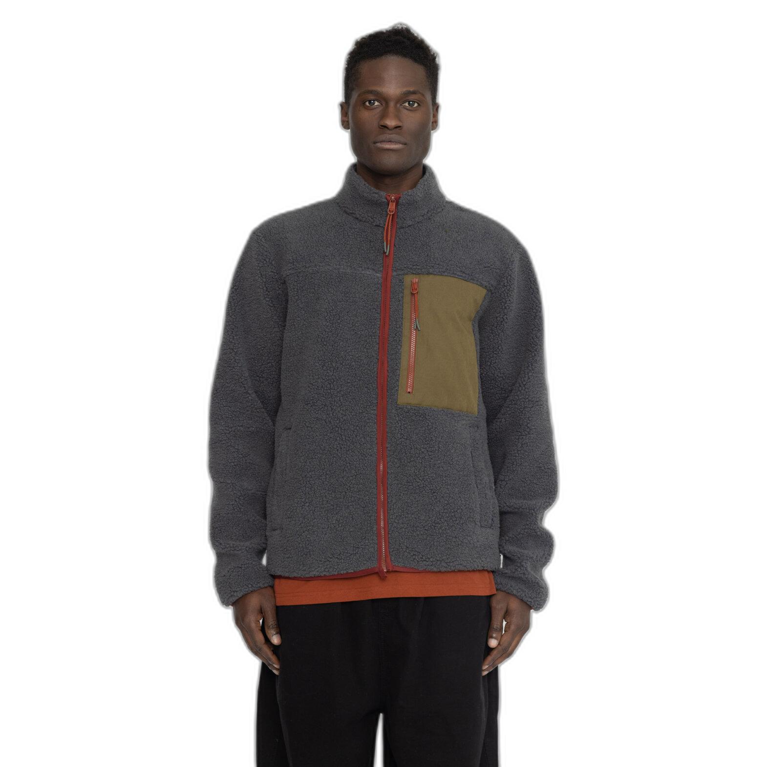 5710864750731 - Kurze Plüschjacke mit kontrastierender Brusttasche Revolution