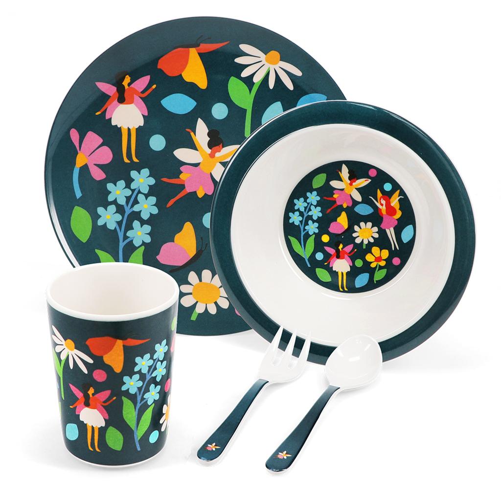 5027455450421 - Kinder-Teller aus Melamin Fairies in the Garden (x5)