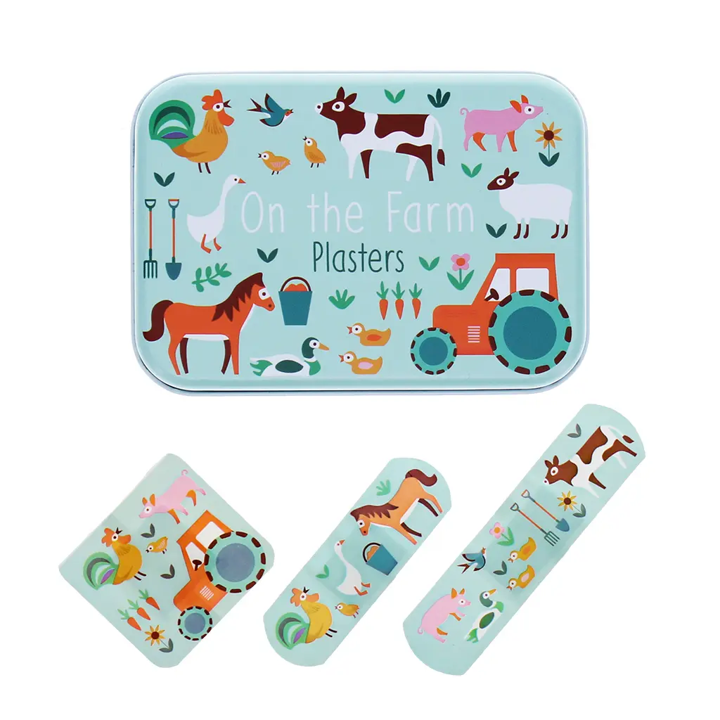 Rex London Bleu Children's Bandage Farmyard (X30)