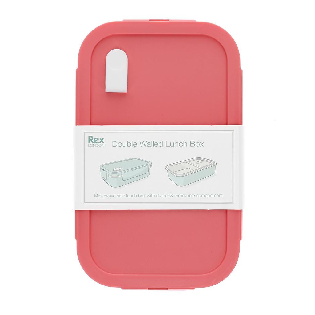 5027455453569 - Doppelwandige Lunchbox mit Trennwand Rex London